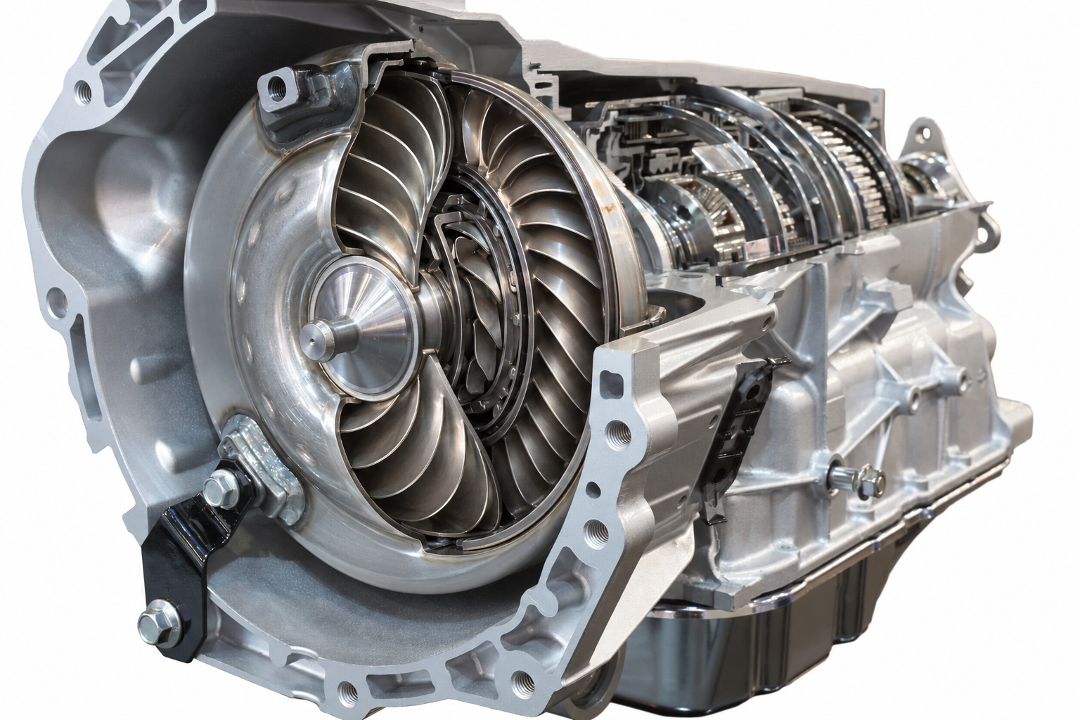 Automatic transmission cutaway illustration